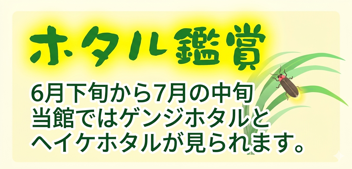 ホタル観賞のご案内
